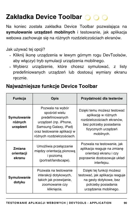 Przykładowa strona e-booka - testowanie aplikacji webowych